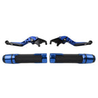 Folding Extendable Brake Clutch Levers & Handlebar Grips for Kawasaki Z1000