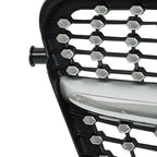 Front Bumper Grille for Mercedes Benz C-Class W204 (2008–2014) Diamond Look