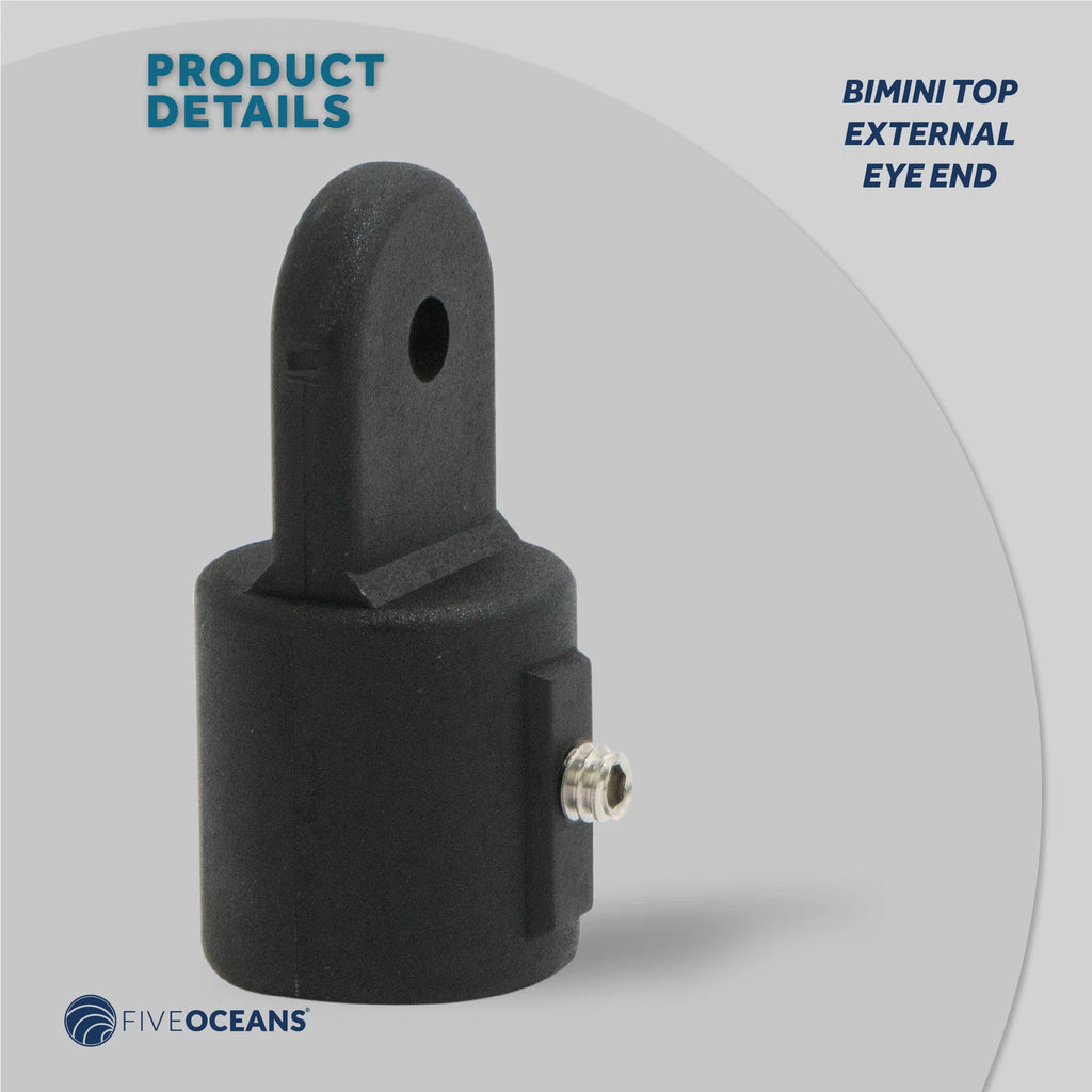 Bimini Top Hardware for Marine Bimini Top (7/8-inch, Black Nylon)