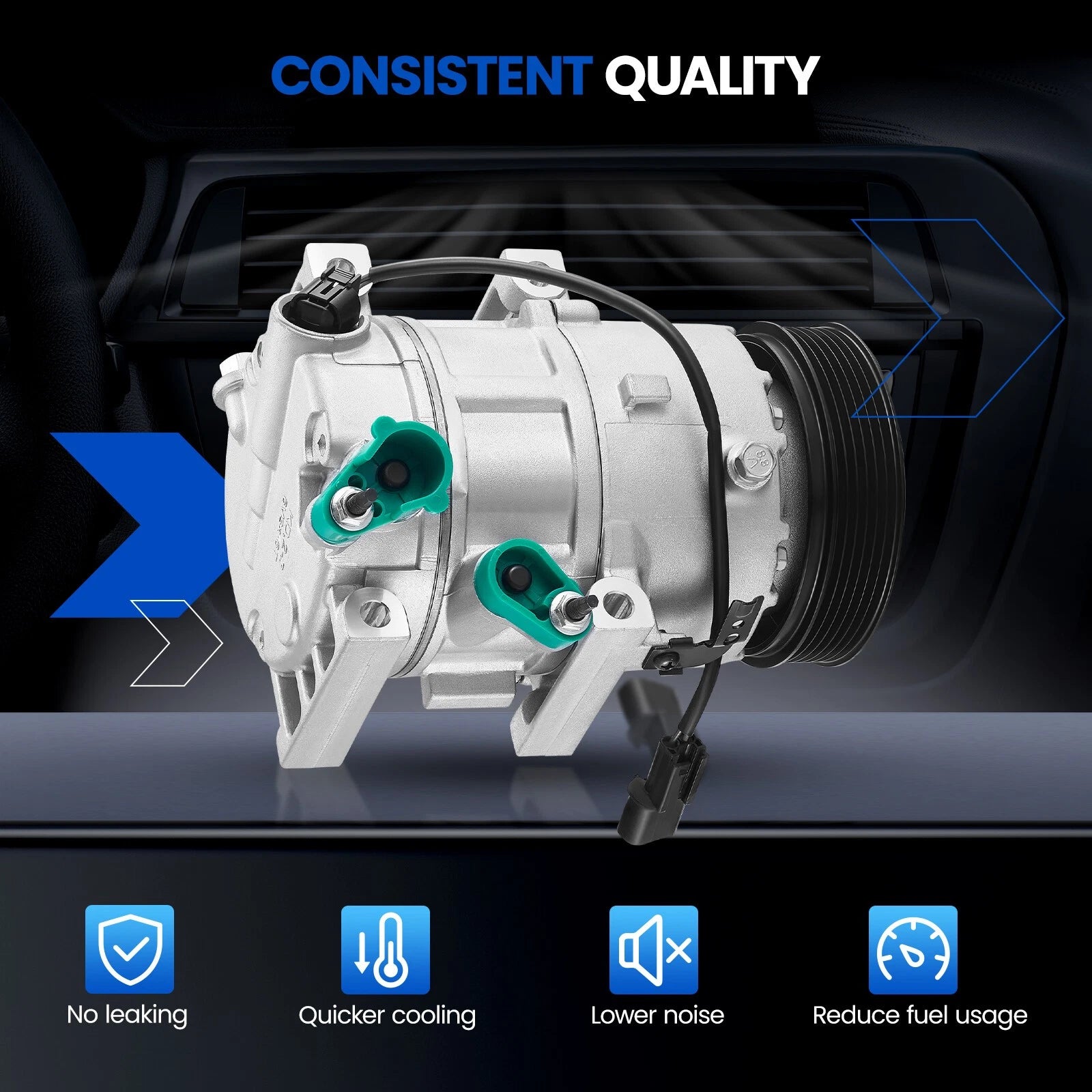 HVAC Blower Motor with Fan Cage for Mazda 6 (2014–2021)