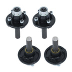 Set of 4 Pre-Assembled Hub & Round BT8 Spindles for Idler 4 on 4" Bolt