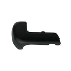 Replacement Black Plastic Rear Driver Bumper End w/o Park Assist Sensor Holes