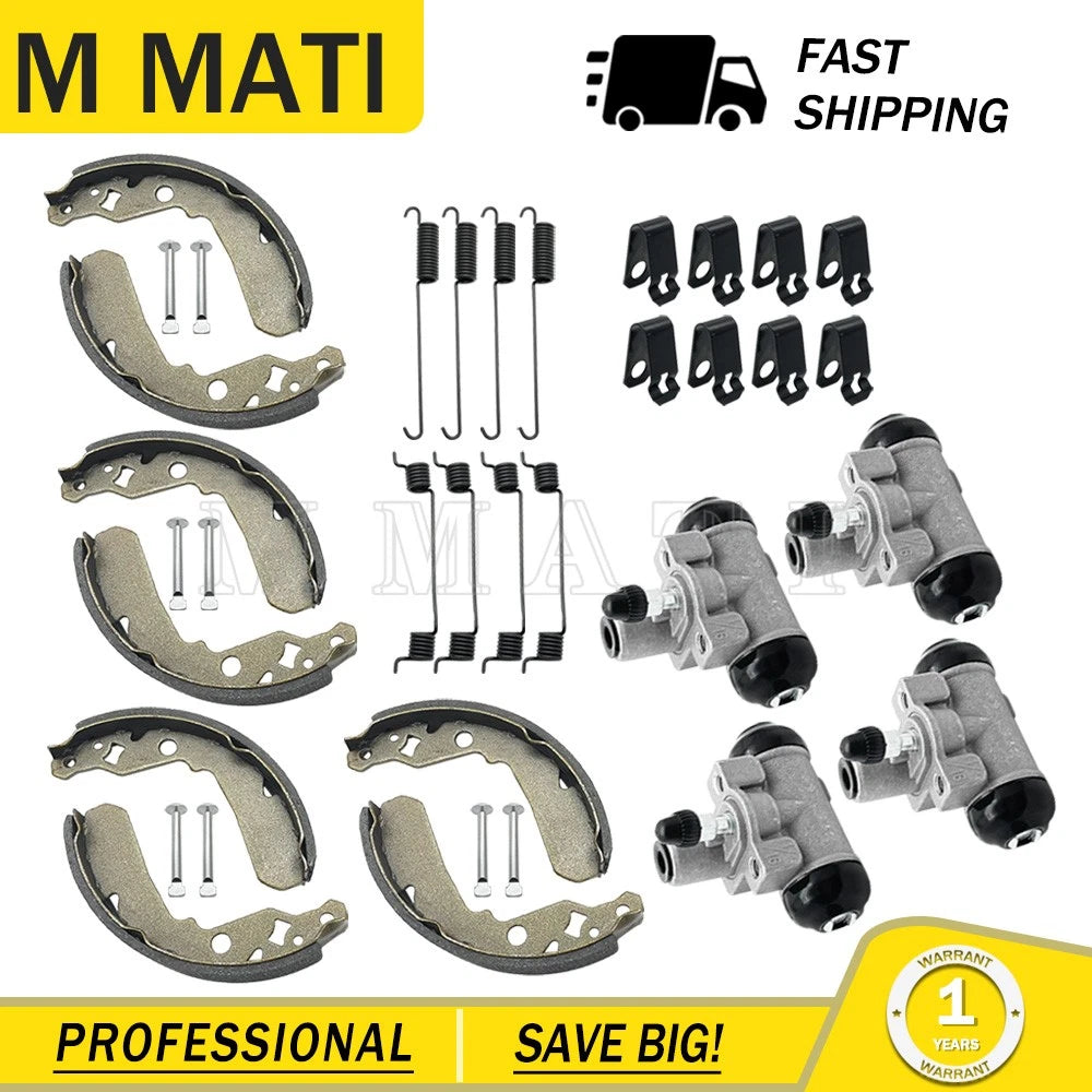 Wheel Cylinder Brake Shoe Set for Kawasaki Mule 600 610 SX KAF400 (2005–2018)