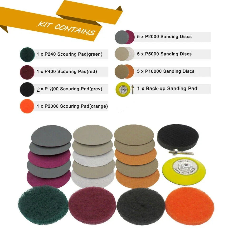 Polishing Scouring Pad / Auto Restoration for Electric Drill Car Headlights