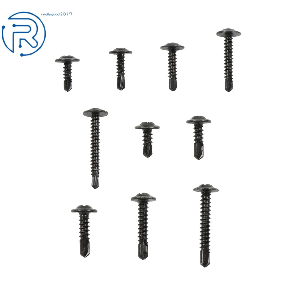 Set of 380 Stainless Steel Self-Tapping Screws Assortment Kit