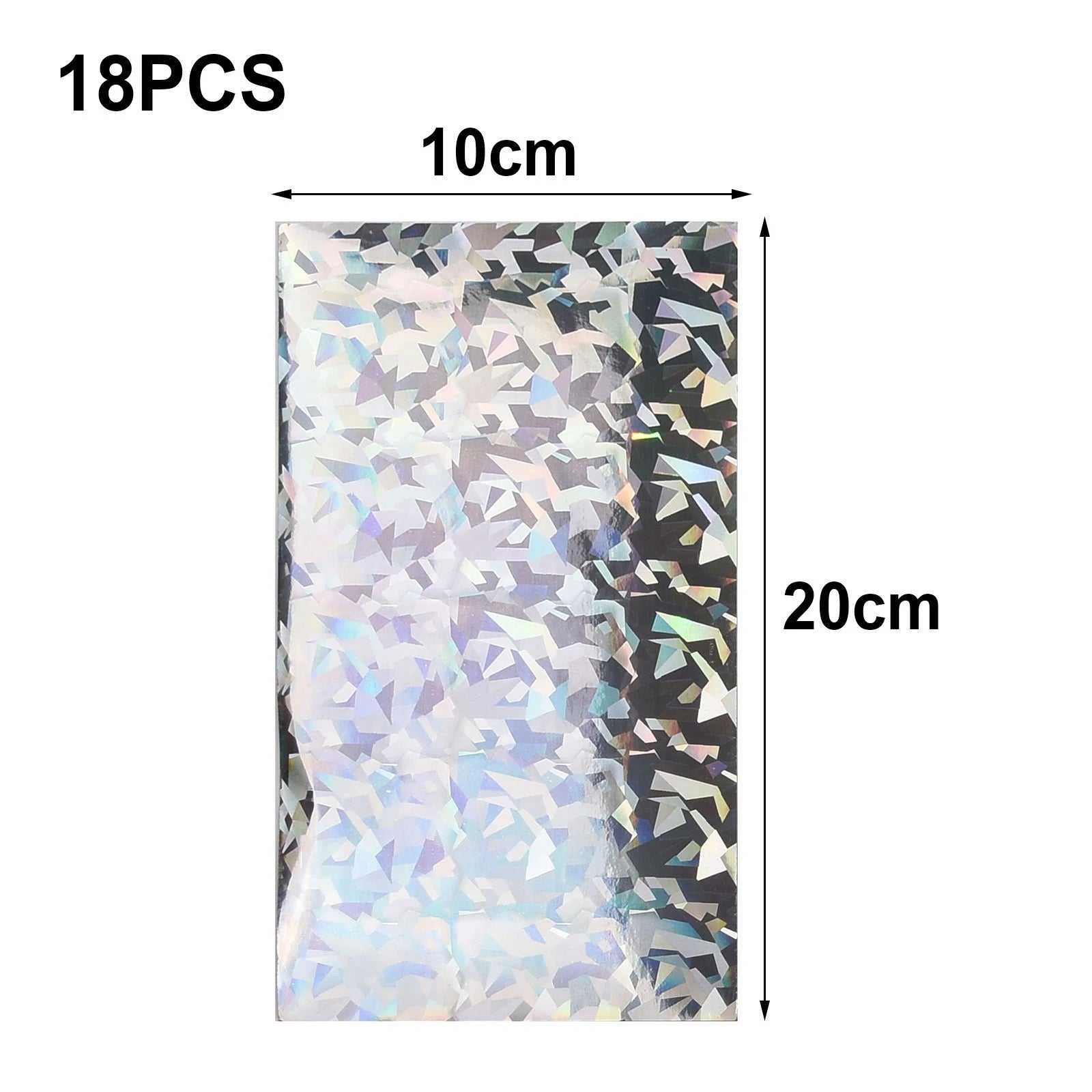 18pcs Lure Tape for Fishing Flash Flasher Dodger (20x10cm)