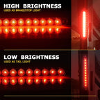 Set of 4 LED Red Sealed Trailer Truck RV Stop Tail Rear Brake Light Bars