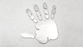 2pc Brushed Stainless Steel Hand Emblems - American Car Craft