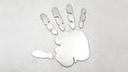 2pc Brushed Stainless Steel Hand Emblems - American Car Craft
