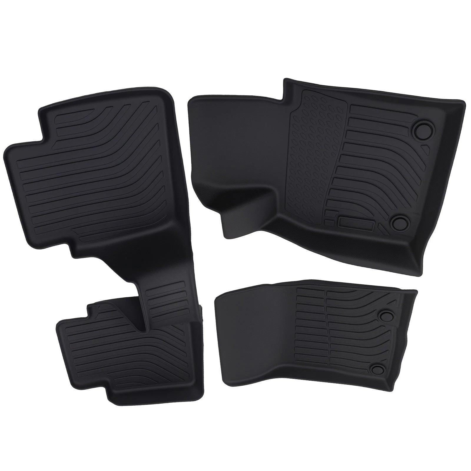 Set of 2 Black All-Weather TPE Floor Mats for Mazda CX-50 (2023–2025)