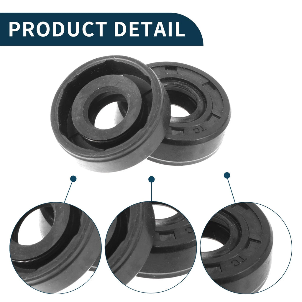 Set of 5 Oil Seal Rotary Shaft Seal NBR Rubber 10x25x8mm for Various Models
