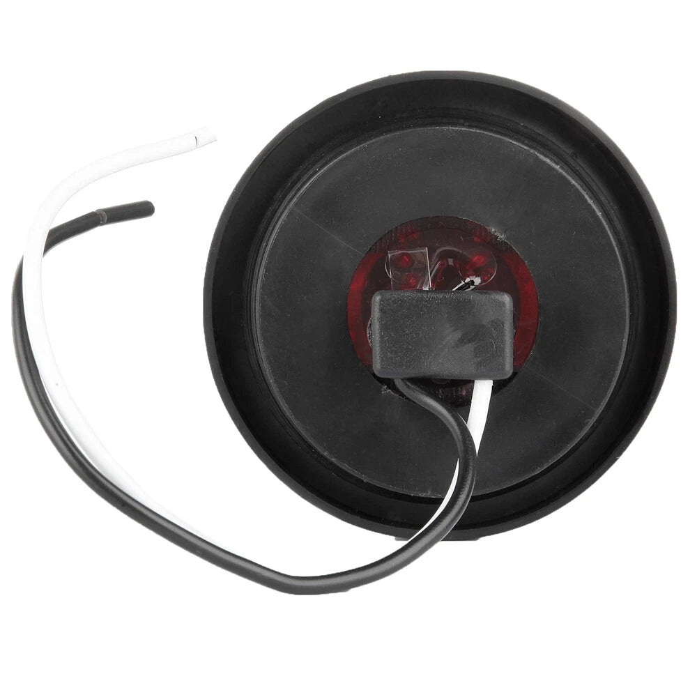 Set of 10 Red 2" LED Tail Signal Side Marker Lights for Truck Trailer