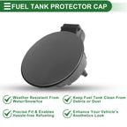 Fuel Tank Door Cap for Volkswagen Polo (2011–2018) - Fuel Filler Flap Cover Gray