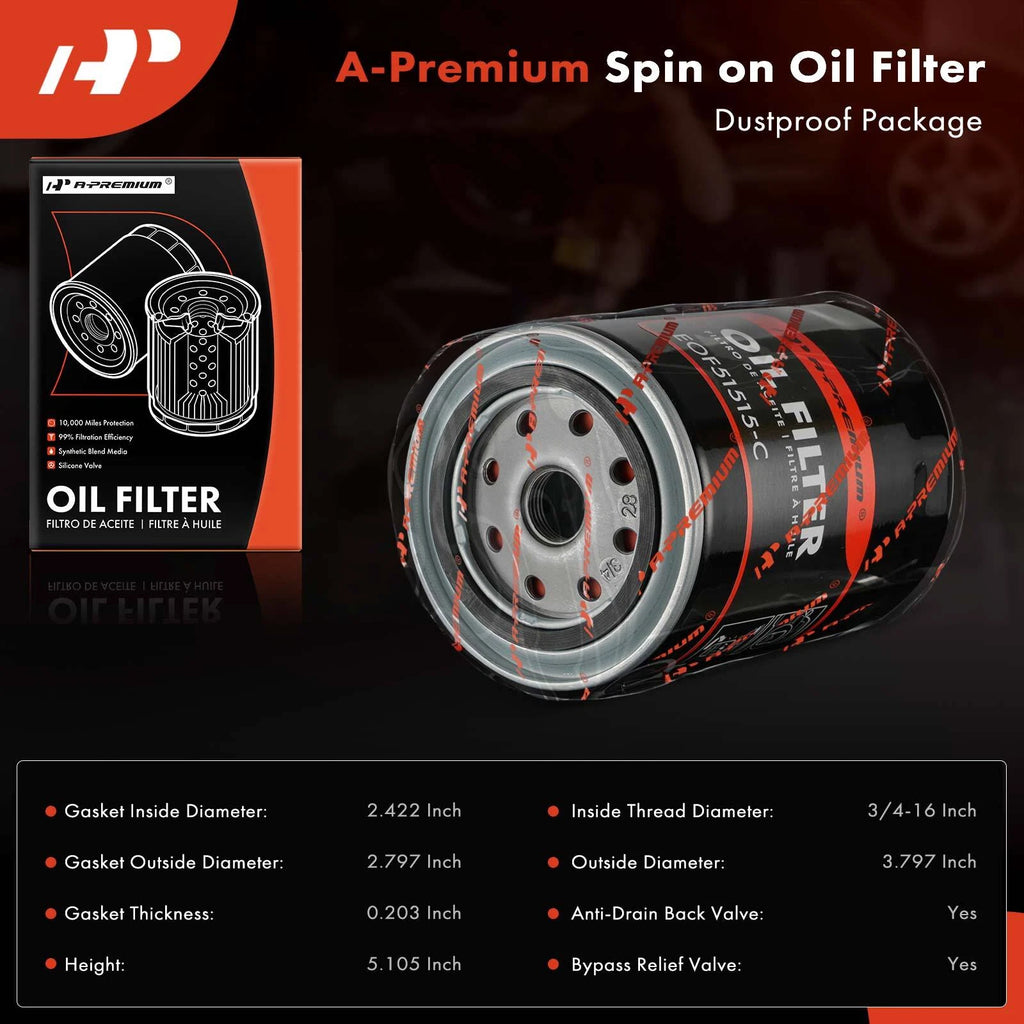 Engine Oil Filter for Dodge Ramcharger, Chrysler Town & Country (1974)