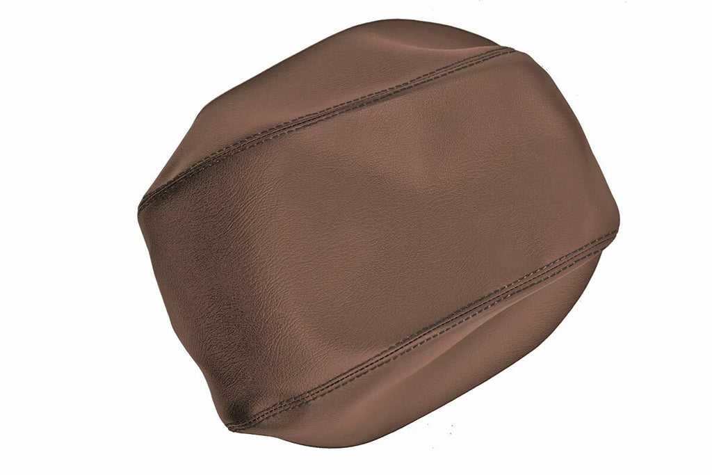 Center Console Armrest Cover for Ford Explorer (2011–2019) Pecan Black Stitch