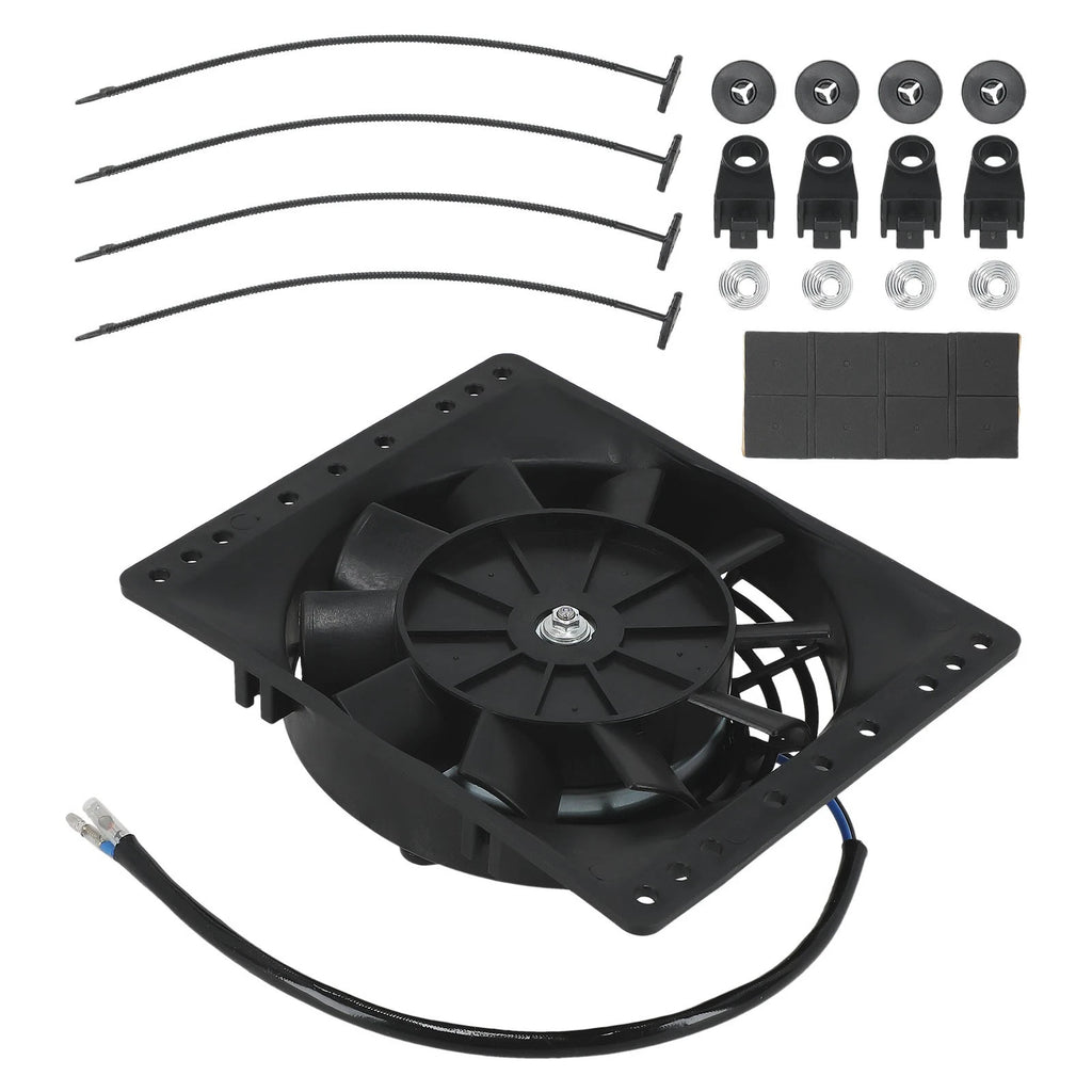 Universal Slim Push Pull Radiator Cooling Fan Mount Set for (12V 80W) (2000–2000)