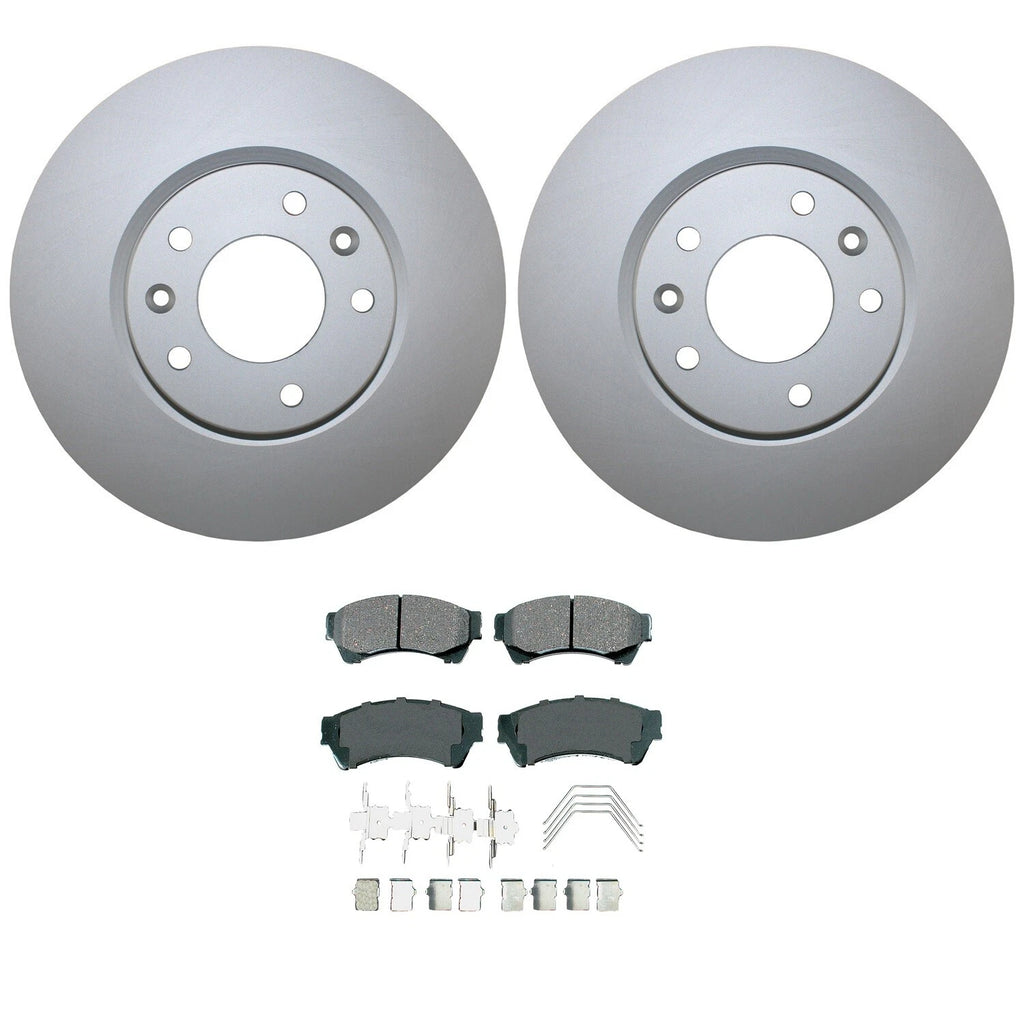 Front Brake Kit 299mm Rotors & Akebono ProACT Pads for Ford Fusion MKZ (2006–2012)