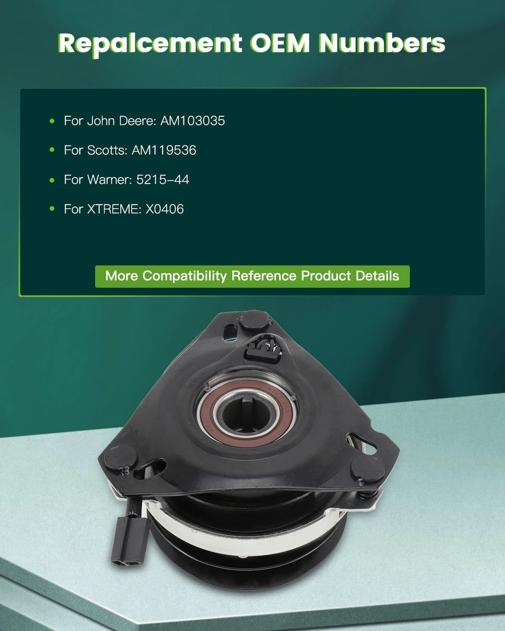PTO Clutch for John Deere GT262 GT275 260 265 285 320 325 345 (1990–2023)