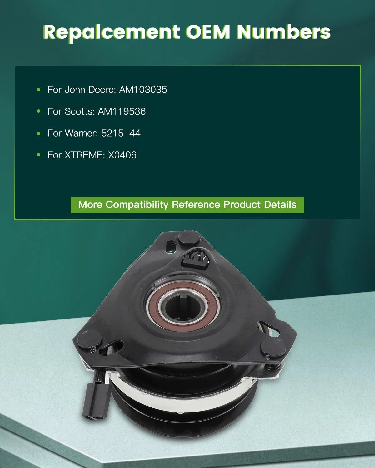 PTO Clutch for John Deere GT262 GT275 260 265 285 320 325 345 (1990–2023)