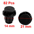 82 Pcs Plastic Push Type Bumper Retainer Clip for Ford 