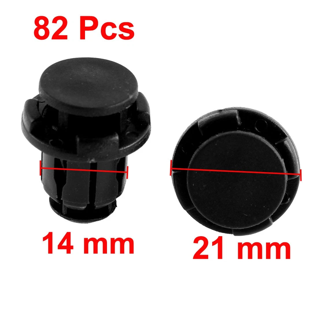 82 Pcs Plastic Push Type Bumper Retainer Clip for Ford 