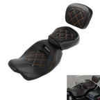 Driver Passenger Seat w/ Backrest Pad for Harley Electra Glide (2009–2023)
