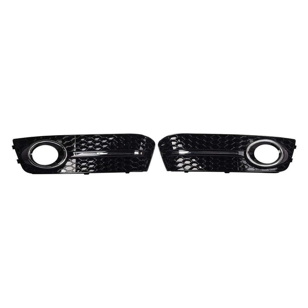 Grille and Bumper Fog Light Bezel for Audi A4 (2009–2012) Honeycomb Style