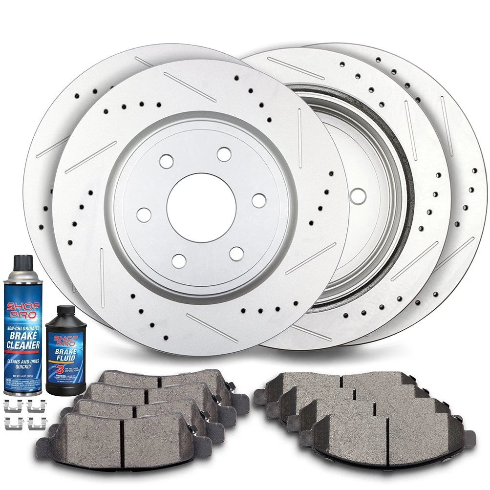 Brake Pads and Rotors Set for Nissan Frontier, Suzuki Equator