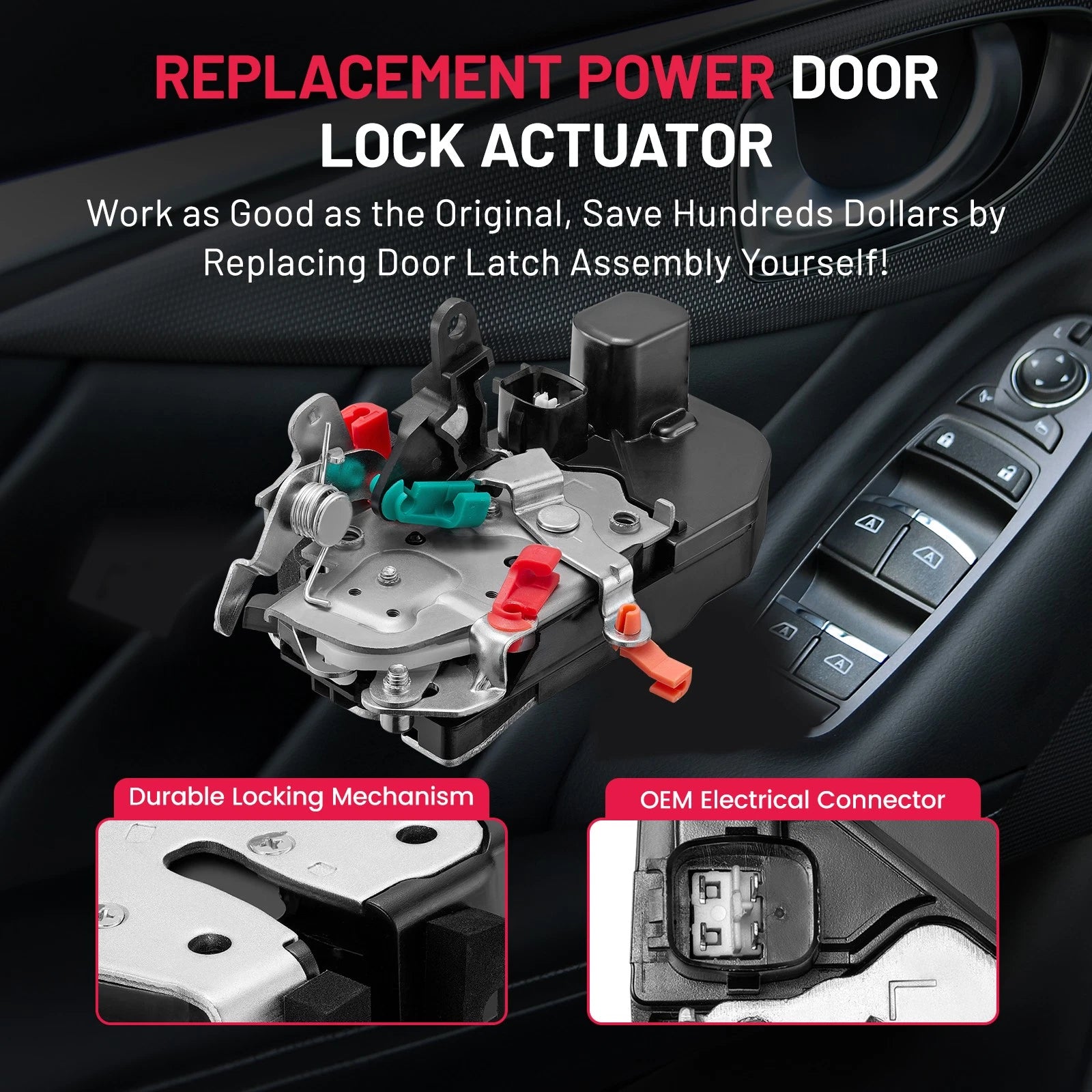 Door Lock Actuator for Dodge Dakota (2000–2004) LH 55256713AB