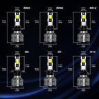 Set of 4 NOVSIGHT 9005 9006 H11 H7 H13 9012 LED Headlight Bulbs 6500K