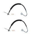 Set of 2 Rear Brake Hydraulic Hoses for Chrysler Aspen Dodge Durango (2007–2009)