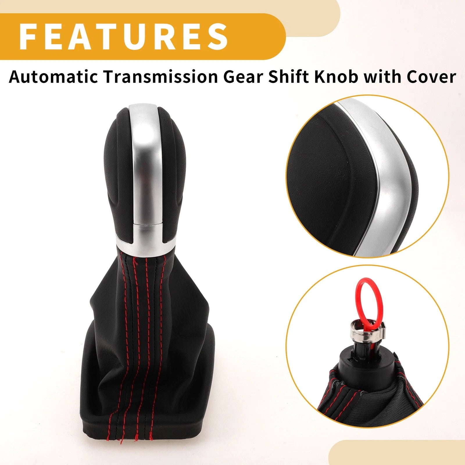 Automatic Shift Knob with Boot Cover for Volkswagen Tiguan (2012–2015)