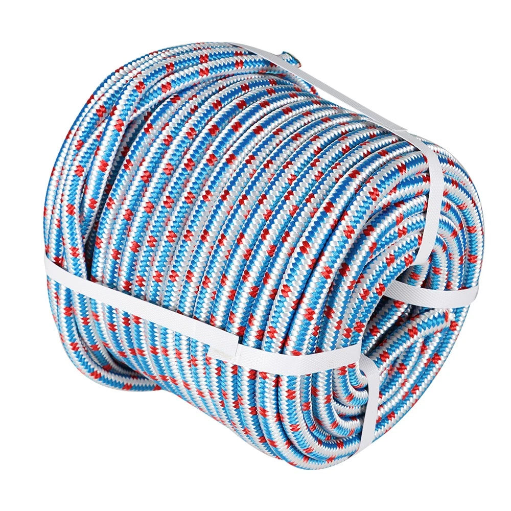 16-Strand Double Braid Polyester Arborist Rope 1/2"×150'