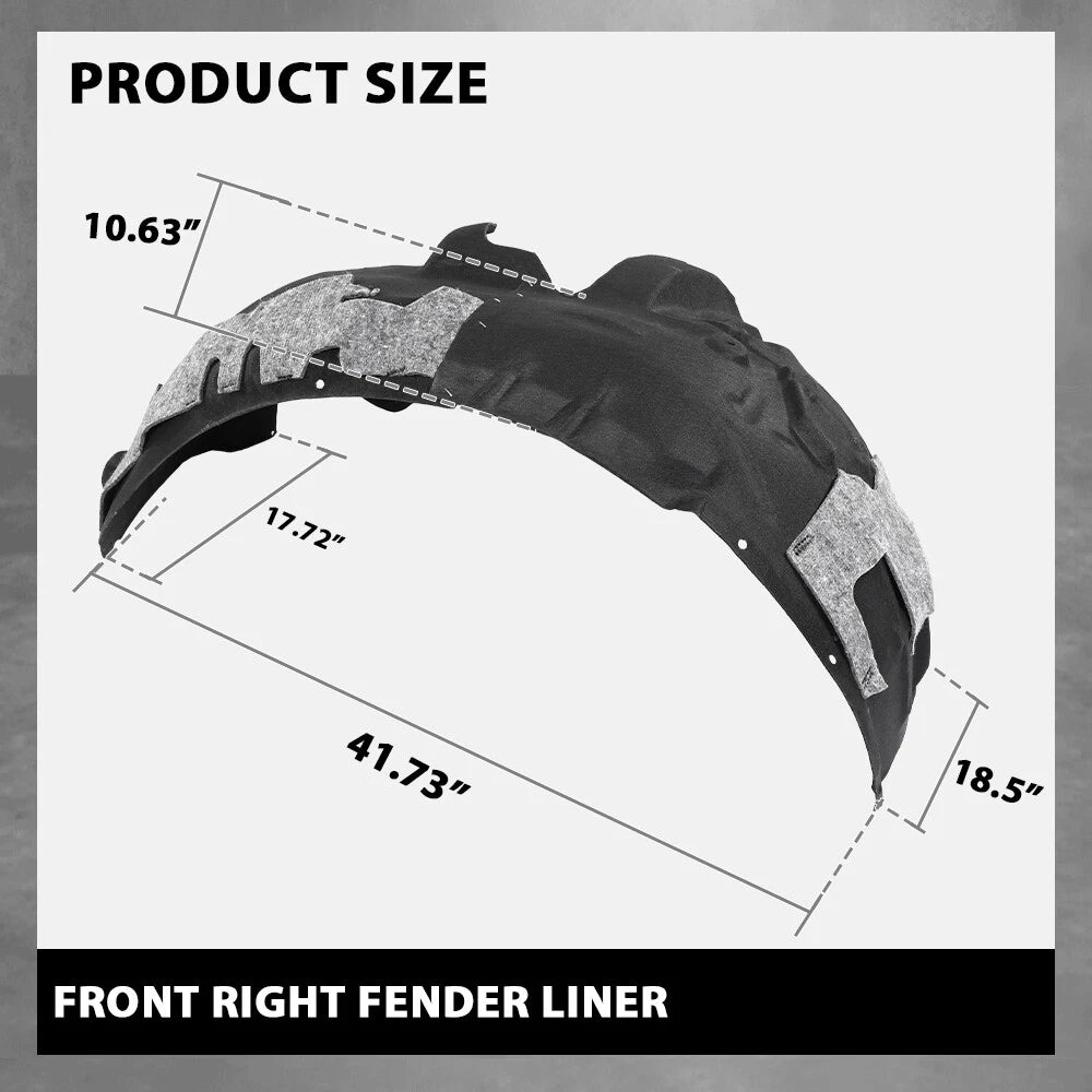 Front Fender Liner Splash Shield for Audi A7 Quattro S7 RS7 (2012–2018)