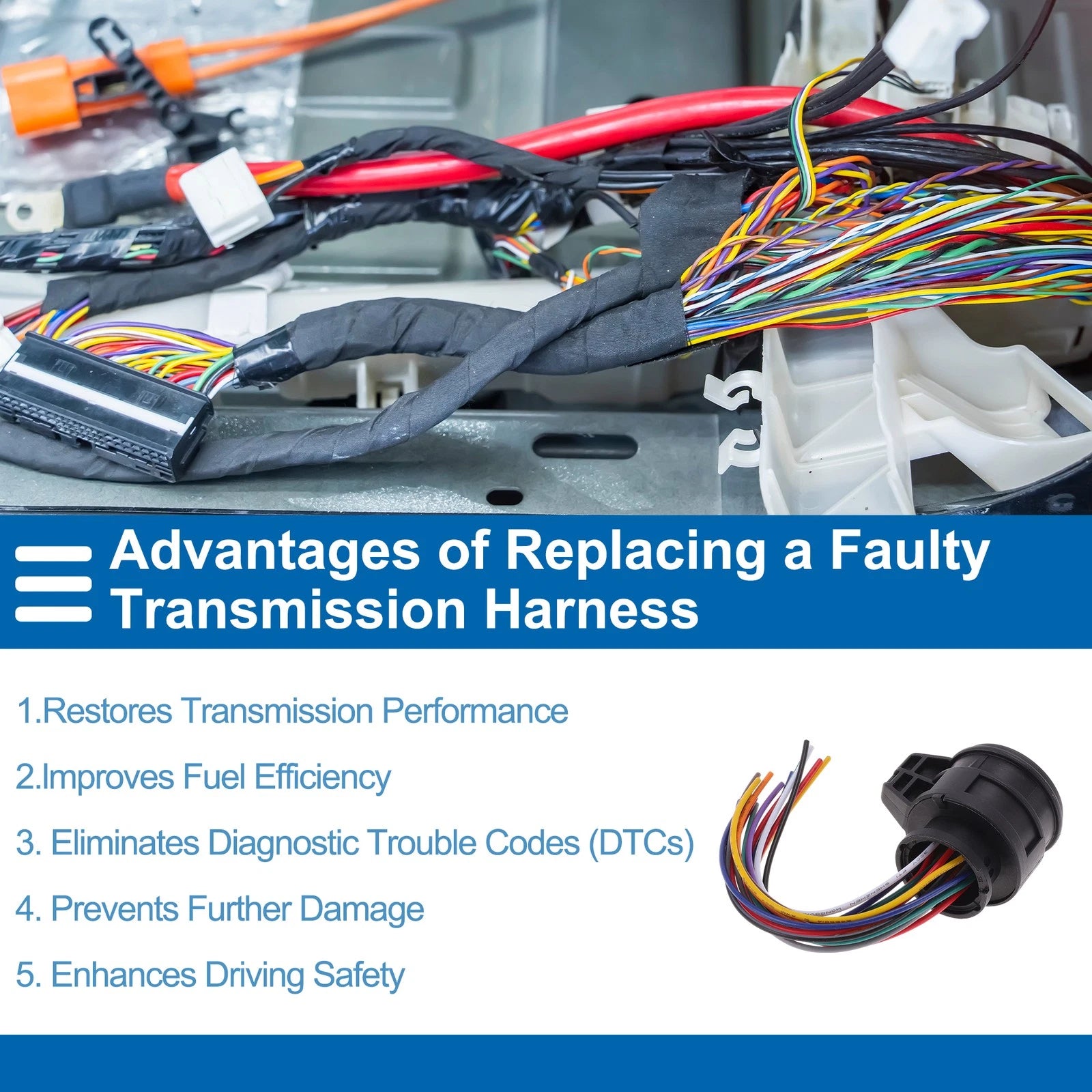 Transmission Wiring Harness for Audi A4/Avant (2001–2008) No.3D0973993 02E