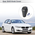 Gear Shift Knob Cover for BMW 3 Series (2004-2012) Black Carbon Fiber