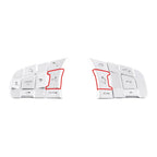 Alloy Steering Wheel Button Cover Trim for Jaguar F-Pace F-Type (2017-2023)