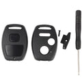 Remote Key Fob Shell Case for Honda (2003–2012) - Black, Screw Driver Included