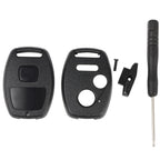 Remote Key Fob Shell Case for Honda (2003–2012) - Black, Screw Driver Included