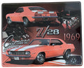 Metal Sign for Chevrolet Camaro Z28 (1969)