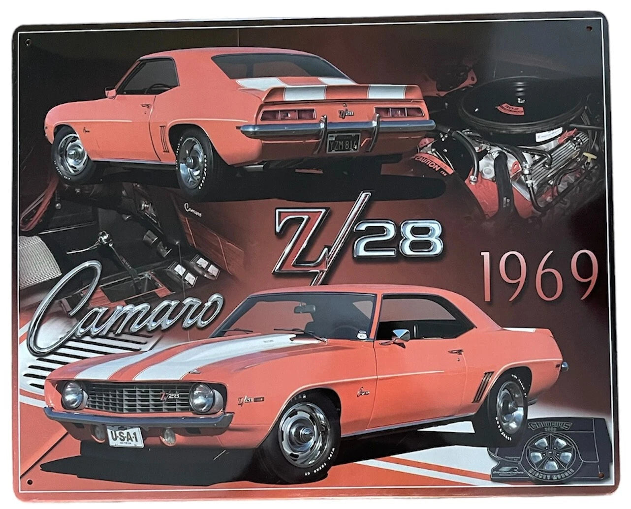 Metal Sign for Chevrolet Camaro Z28 (1969)