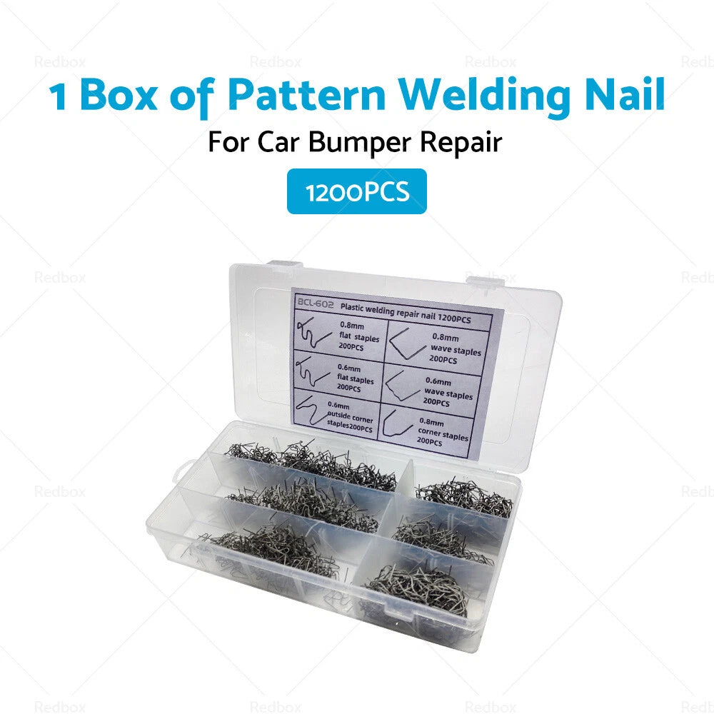 1200pcs Steel Hot Stapler Staples for Plastic Welder Car Repair Kit