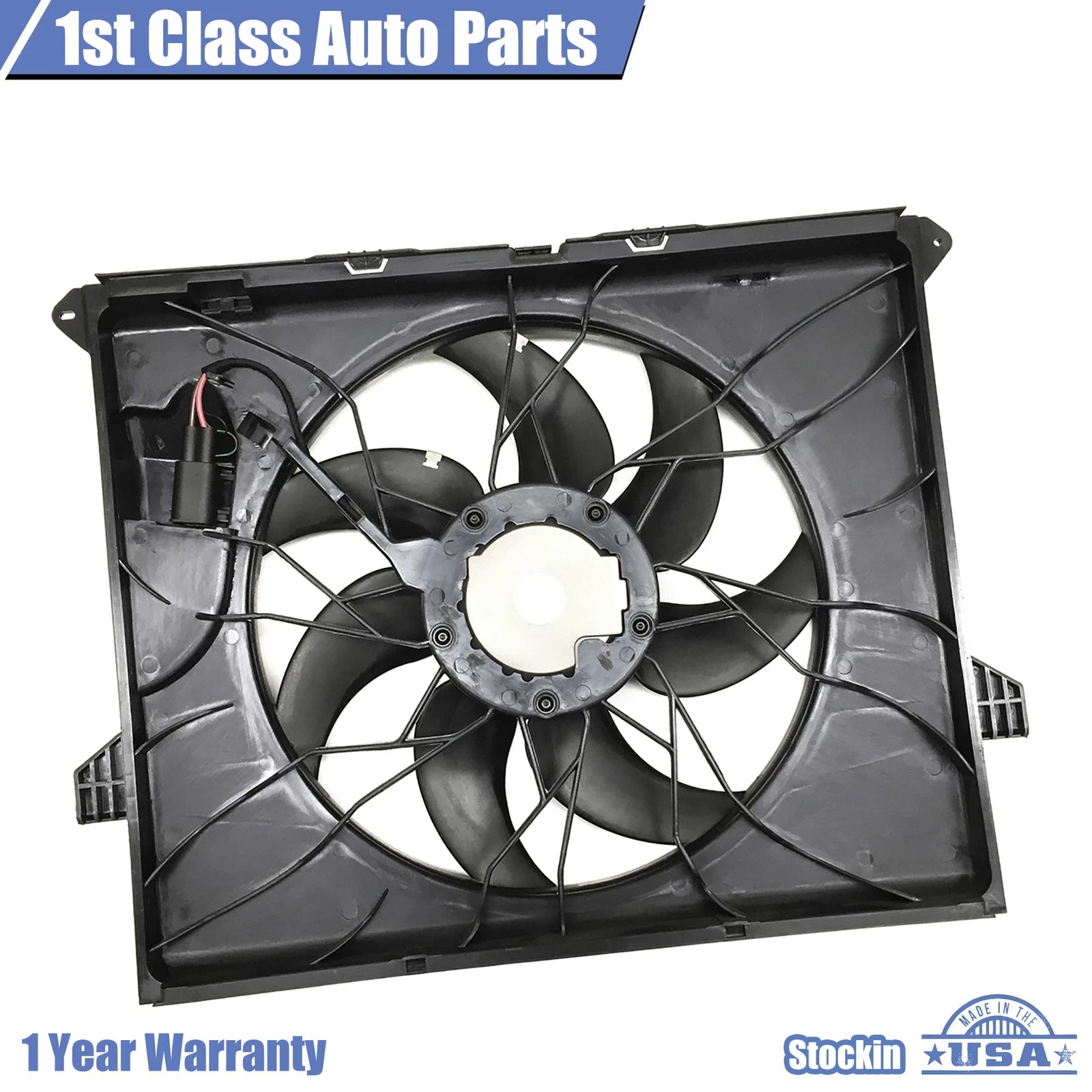 Radiator Cooling Fan Assembly for Mercedes Benz ML350 ML450 ML500 (2006–2011)