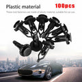 9mm Plastic Bumper Retainer Clips 100-pack for Car