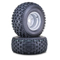 2 Wanda 22X10-10 Sport ATV Tires with 4/110mm PCD Silver Wheels (10089)