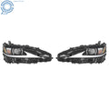 Set of 2 LED Headlights for Lexus ES350 (2019–2021) Chrome