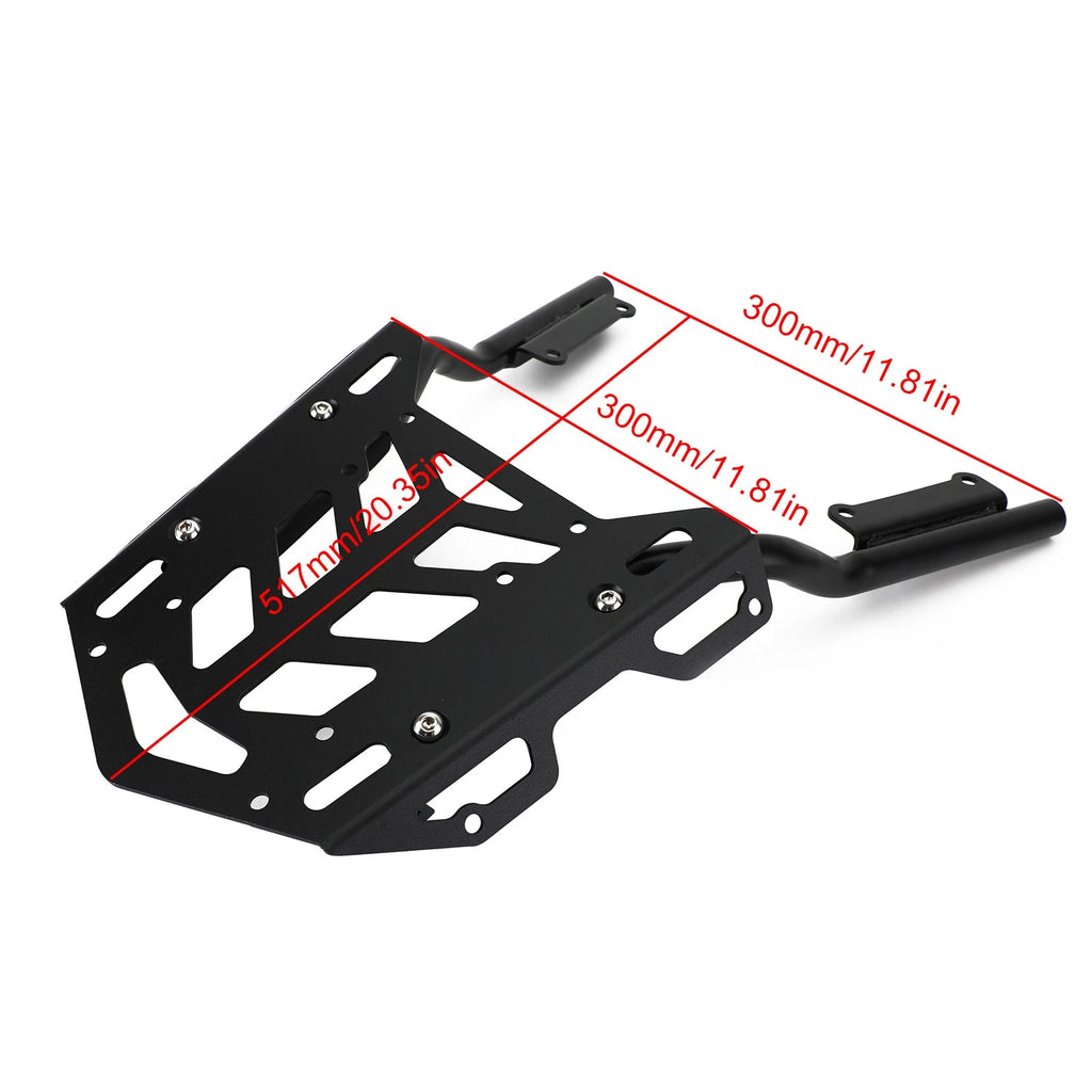 Black Rear Top Case Carrier Luggage Rack for Honda CBR650R CB650R (2019–2020)