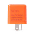 12V 2-Pin Flasher Relay for LED Turn Signal Light Bulb - Orange