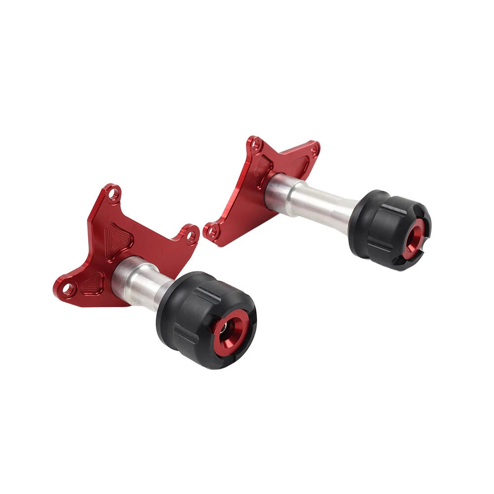 2X Red Frame Sliders Protector Guard for Honda Grom MSX125 (2013–2020)