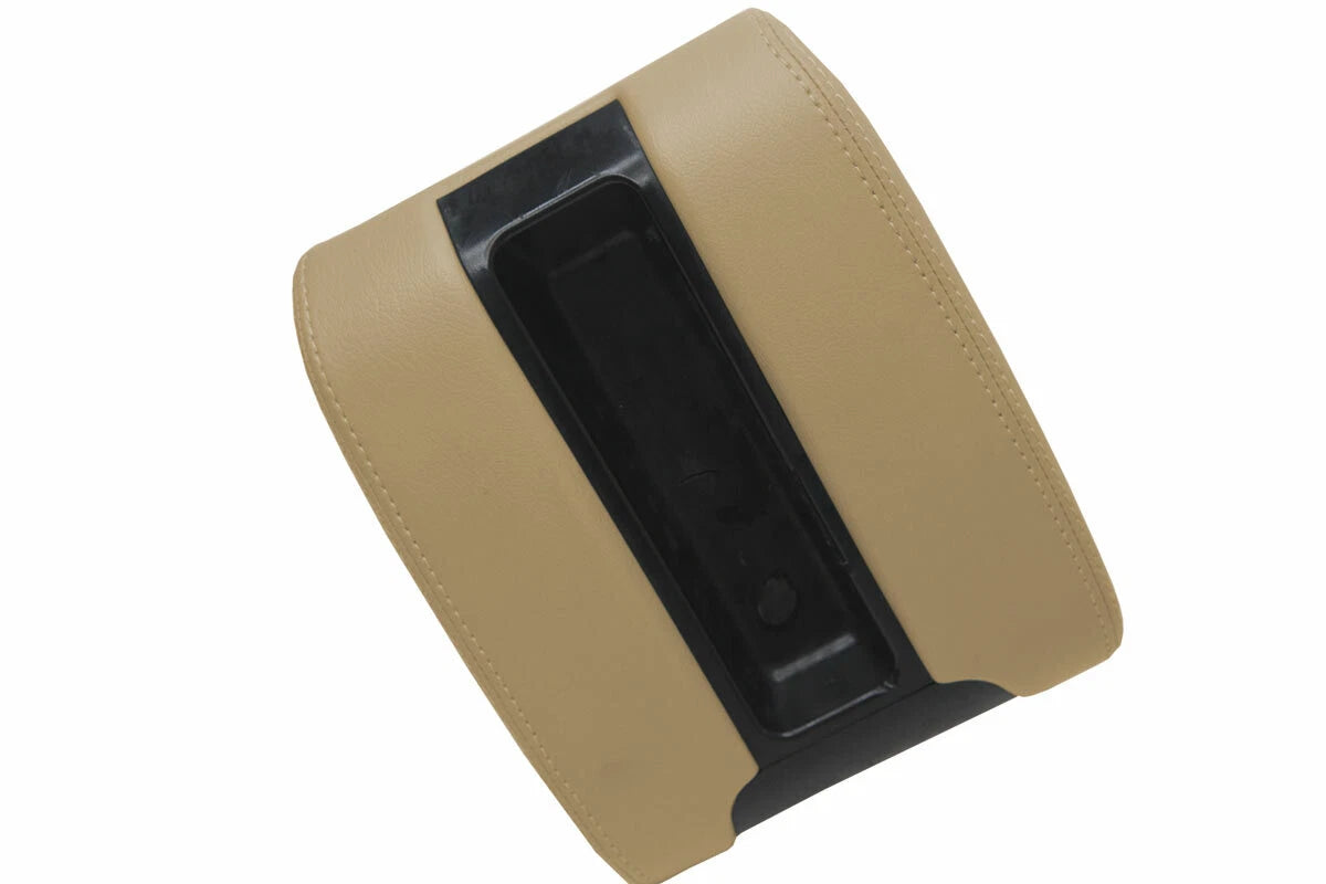Leather Center Console Lid Armrest Cover for BMW E39 (1997–2003) Beige
